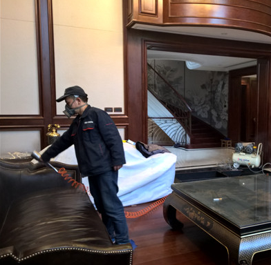 西安室內除甲醛_曲江皇家花園別墅除甲醛